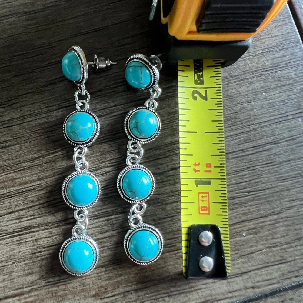 VINTAGE DROP EARRINGS - Picture 5 of 7